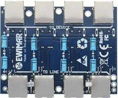 LAN modulis su apsauga nuo viršįtampių EXT su PoE apsauga EWIMAR PTF-54-EXT/PoE