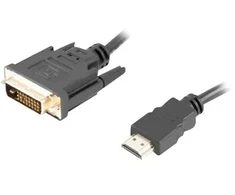 LANBERG CA-HDDV-20CU-0030-BK Lanberg HDMI -> DVI-D(24+1) M/M Dual Link 4K 30Hz kabelis, juodas 3m