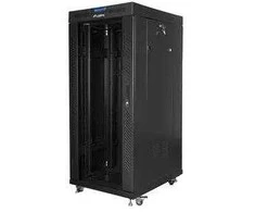 LANBERG GRINDŲ SPINTELĖ 19" 27U 800X1000 STIKLINĖS DURYS LCD JUODA (PLOKŠČIA PAKUOTĖ) FF01-8027-12BL