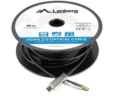 LANBERG HDMI kabelis M/M V2.0 80M optinis AOC CA-HDMI-20FB-0800-BK
