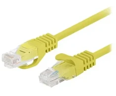 LANBERG, „Cat.6“ UTP tinklo laidas, 0,5 m, geltonas, 10 vnt. rinkinys
