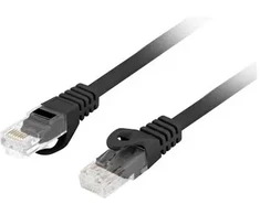 LANBERG Patchcord CAT.6 UTP LSZH CU 20m juodas, Fluke testuotas