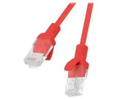 LANBERG PCU5-20CC-0025-R Lanberg Pataisymo laidas RJ45, 5e kat., UTP, 0,25 m, raudonas, grupinė pakuotė 10 vnt.