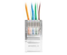 LANBERG PLU-6000EZ Lanberg kištukas RJ-45 UTP CAT6, 8P8C (100PCS) praėjimo latakas