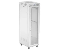 LANBERG stovas Rack 19/42U 600x800 pilkos spalvos perforuotomis durelėmis LCD flat pack