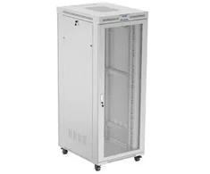 LANBERG stacionari spinta 19/42U 800x1000 perforuotomis durelėmis LCD flat pack pilka