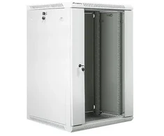 LANBERG WF01-6618-10S Lanberg pakabinama 19 colių serverinė spintelė 18U 600x600mm pilka (stiklinės durelės)