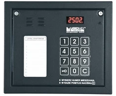 Laskomex CP-2502NR juodas garso skydelis su mini nuomininkų sąrašu ir RFID raktų skaitytuvu