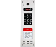 Laskomex Laskomex CP-2533NR-040 Siaura vertikali garso skydelis, nerūdijantis plienas, su RFID skaitytuvu ir ILGESNIu nuomininkų sąrašu (suderinamas su KAM3-1 moduliu)