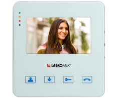 Laskomex Monitorius MVC-8251-1 BALTA SPALVA 4,3 colio su palaikymu PR1 konsjeržo komutatoriui