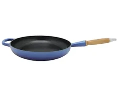 Le Creuset 20258282200422 Signature gusseiserne Bratpfanne mit Holzgriff,
