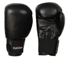 Odinės bokso pirštinės Outliner SG-1011, juoda, 8 oz