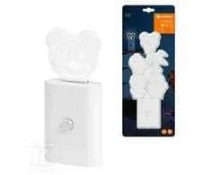 Sieninis šviestuvas Ledvance 0,2W LED naktinis šviestuvas NIGHTLUX CARTOON, baltas, 3000K, su judesio jutikliu