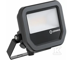 Ledvance 6-8W LED prožektorius FL 10 GEN4, juodas, 3000K, IP66