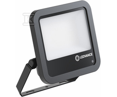 Ledvance 53-69W LED prožektorius FL 100 PCELL GEN4, juodas, 4000K, IP66, su šviesos jutikliu