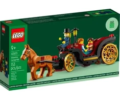 Konstravimo Rinkinys - LEGO Wintertime Carriage Ride, 153 Dalys, 3 Minifigūrėlės 40603