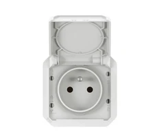Legrand 069621L NAUJAS PLEXO 55 Lizdas 2P+Z automatinių gnybtų mechanizmas 16A - 250V AC baltas 069621L