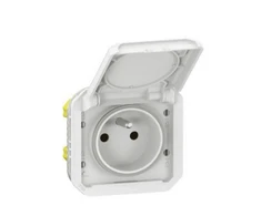 Legrand 069624L NAUJAS PLEXO 55 Lizdas 2P+Z varžtų gnybtų mechanizmas 16A - 250V AC baltas 069624L