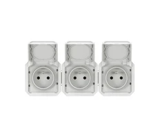 Legrand 069644L NAUJAS PLEXO 55 Lizdas 3x2P+Z horizontalus pilnas mechanizmas 16A - 250V AC~ baltas 069644L