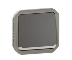 Legrand 069827L NAUJAS PLEXO 55 Dviejų polių jungiklis 10 AX mechanizmas - 250V AC antracitas 069827L