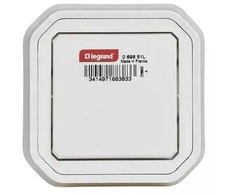 Legrand 069851L NAUJAS PLEXO 55 Laiptinės jungiklių komplektas įleidžiamas į žemę 10 AX - 250V AC baltas 069851L