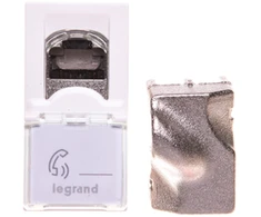 Legrand MOSAIC PC lizdas (vienas RJ45 cat.6) STP balta (076563)