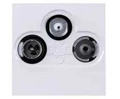 Legrand 0 787 86, Palydovinė televizija + televizija + radijas, 2 moduliai, Balta, 45 mm, 33 mm, 45 mm