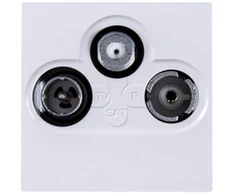 Legrand 0 787 86, Palydovinė televizija + televizija + radijas, 2 moduliai, Balta, 45 mm, 33 mm, 45 mm