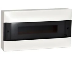Legrand Modulinis paviršinio montavimo paskirstymo skydas PRACTIBOX S 1x18 su skaidriomis durelėmis 137436