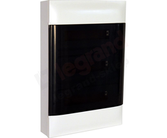 Legrand Paviršinis modulinis skirstomasis skydas PRACTIBOX S 3x18 skaidrios durys 137438