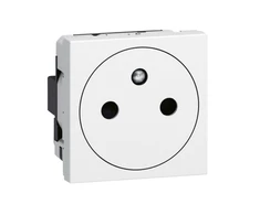 Legrand 278111L MOSAIC lizdas 2P+Z prijungimas per automatinius gnybtus 16A-250V 278111L