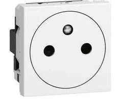 Legrand 278111L MOSAIC lizdas 2P+Z prijungimas per automatinius gnybtus 16A-250V 278111L