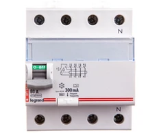 Legrand diferencinis srovės perjungiklis 4P 80A 0.3A A tipo P304 DX3 (411782)