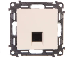Legrand VĖLESNI VEIKSMAI Elektroninis lizdas 1xRJ45 kat. 5E UTP creamy (753240)
