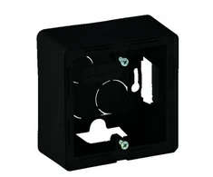 Legrand 754066 VALENA LIFE vienguba virštinkinė dėžutė, juoda 754066