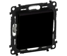 Legrand 756311 VALENA LIFE jungiklio mygtukas ne/nc juodas 6A 250V 756311