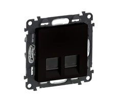 Legrand 756361 lizdas VALENA LIFE 2 x RJ45 kat. 5e utp juodas 756361