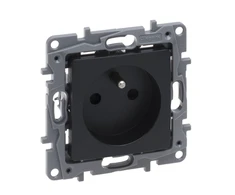 Legrand Niloe Selection Socket 2p+su 16A 250V (su sklende, automatiniais gnybtais) antracitas 762225