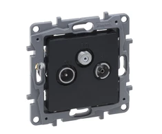 Legrand Niloe Selection TV-RD-SAT galinis lizdas žvaigždutėms 1.5db antracitas 762263