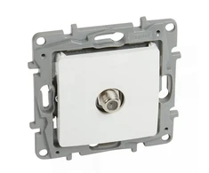 Legrand NILOE televizoriaus antenos lizdas F-F galutinis 1 dB baltas 764549 - 764549