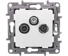 Legrand 764565 NILOE RTV-SAT antenos lizdas, 10 dB, baltas 764565