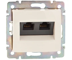 Legrand VANDENA Kreminio telefono lizdas 2xRJ45 5E UTP (774131)
