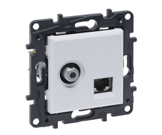 TV / UTP 6 lizdas Niloe Step Legrand 863177 (baltas)