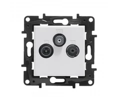 Legrand Niloe Step – TV-R-SAT galinis lizdas, 10 dB – baltas 863179