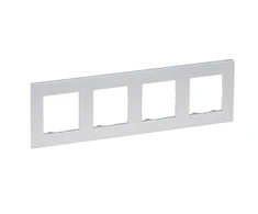 Legrand Niloe Step - keturvietis rėmelis 4x- aliuminio spalvos 863394
