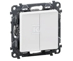 Legrand Valena Life dvigubas laiptų jungiklis 10AX baltas (752108)