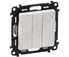Legrand Triple Valena Life 10AX balta (752103)