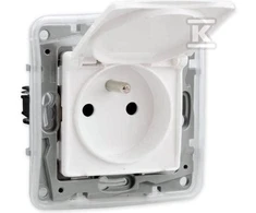Legrand GN.1-KR.Z/U SU VARŽTU.IP44 Baltas NILO