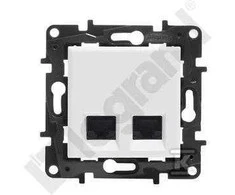 Legrand GN.2XRJ45 CAT.5E UTP Baltas NILOE STEP