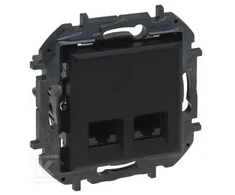 Legrand Niloe Step Double Nest 2xRJ45 kat. 5E UTP juoda 863560